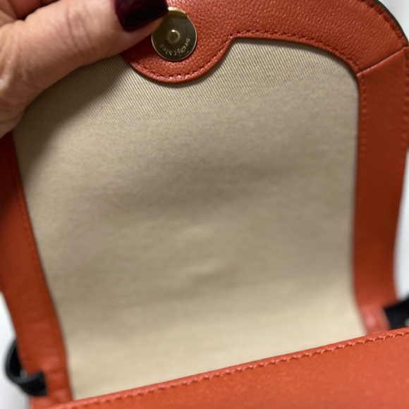 Chloe Mini Leather Crossbody  Bag Brown and Green - Picture 11 of 15